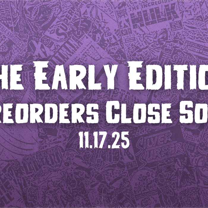 Text announcement for preorders closing soon on November 17, 2025.
