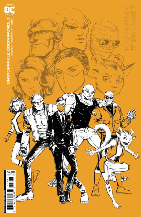 Unstoppable Doom Patrol #1 Of 6 Cvr F Chris Burnham Design Card Stock Var