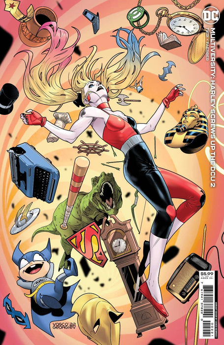 Multiversity Harley Screws Up The Dcu #2 Of 6 Cvr B Vasco Georgiev Card Stock Var