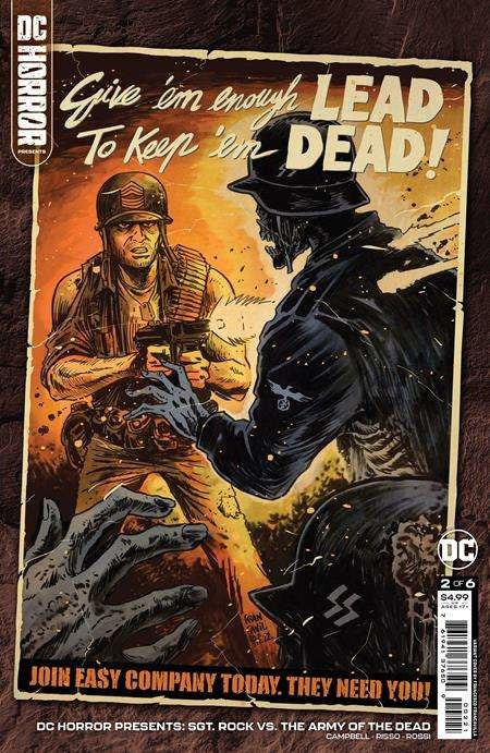 DC Horror Presents Sgt Rock Vs The Army Of The Dead #2 Of 6 Cvr B Francesco Francavilla Card Stock Var MR