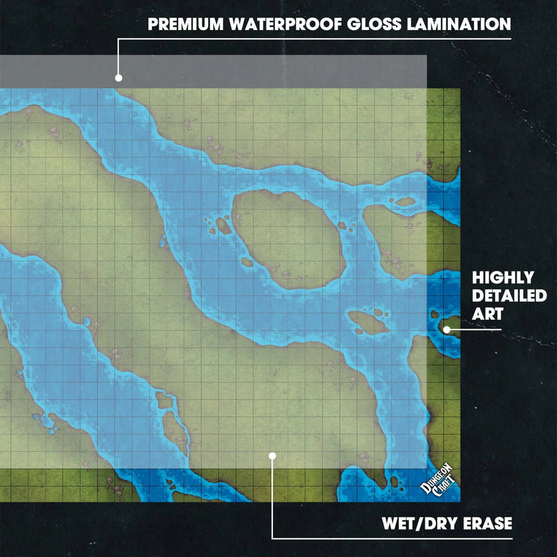 BattleMap: Grasslands battle map for DnD 1985 Games
