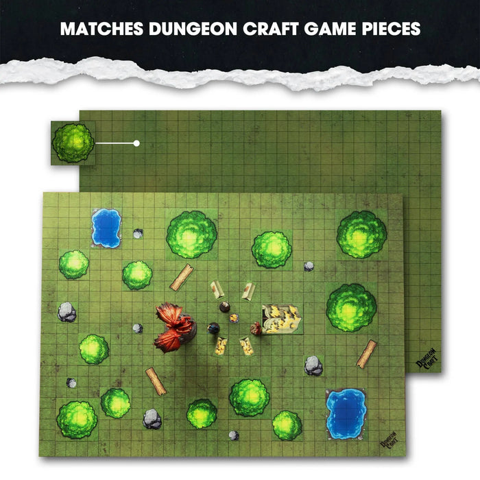 BattleMap: Grasslands battle map for DnD 1985 Games