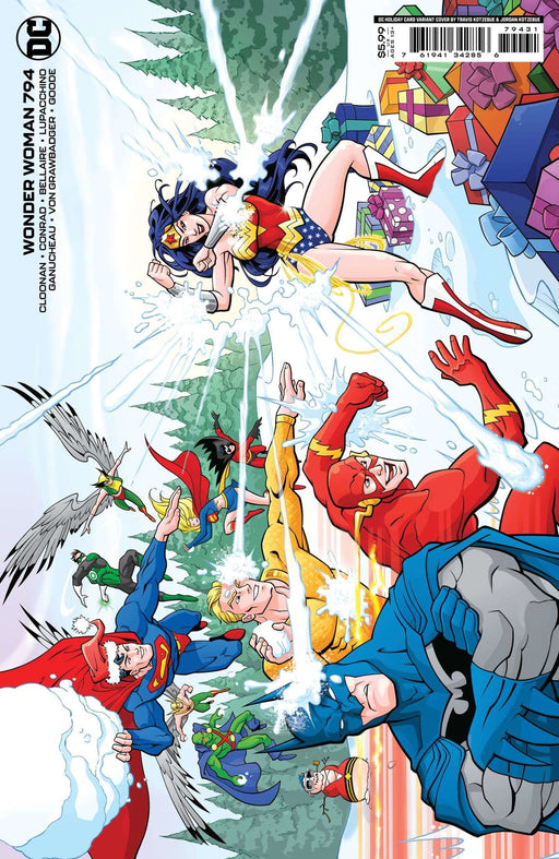 Wonder Woman #794 Cvr C Travis Kotzebue & Jordan Kotzebue Dc Holiday Card Card Stock Var