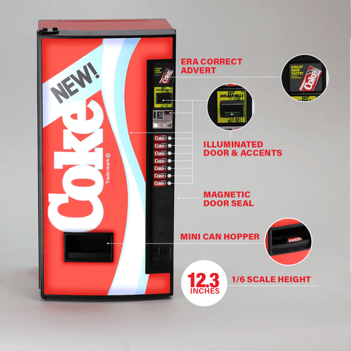 New Wave Toys - New Coke - Mini Fridge - Vending Machine Replica