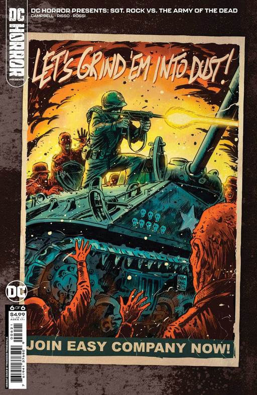 DC Horror Presents Sgt Rock Vs The Army Of The Dead #6 Of 6 Cvr B Francesco Francavilla Card Stock Var MR