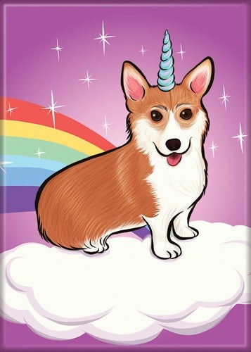 WTIA Enchanted Corgi Magnet 2.5" x 3.5"