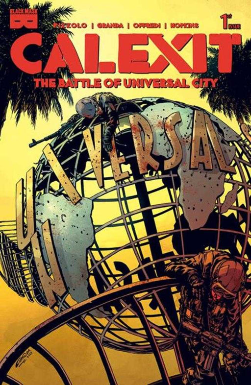 Calexit The Battle Of Universal City #1 (Of 3) Cover A C Granda (Mature) Previously Solicited Black Mask