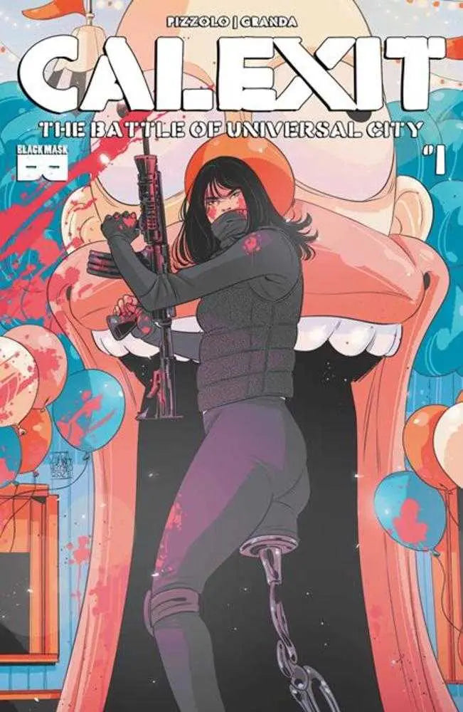 Calexit The Battle Of Universal City #1 (Of 3) Cover C Inc 1:3 Luana Vecchio Variant (Mature) Black Mask