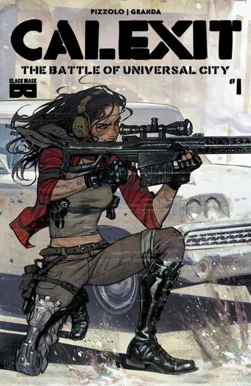 Calexit The Battle Of Universal City #1 (Of 3) Cover D Inc 1:5 Duski Loveless Variant (Mature) Black Mask