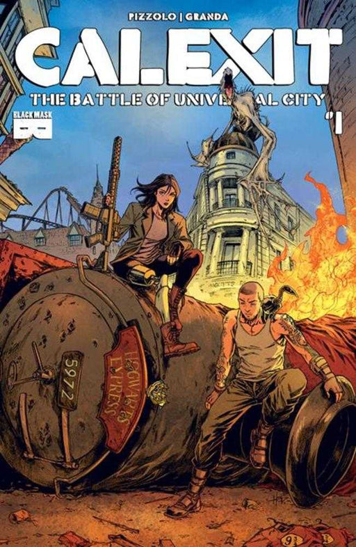 Calexit The Battle Of Universal City #1 (Of 3) Cover F Inc 1:20 Creees Lee Artist Edition (Mature) Black Mask