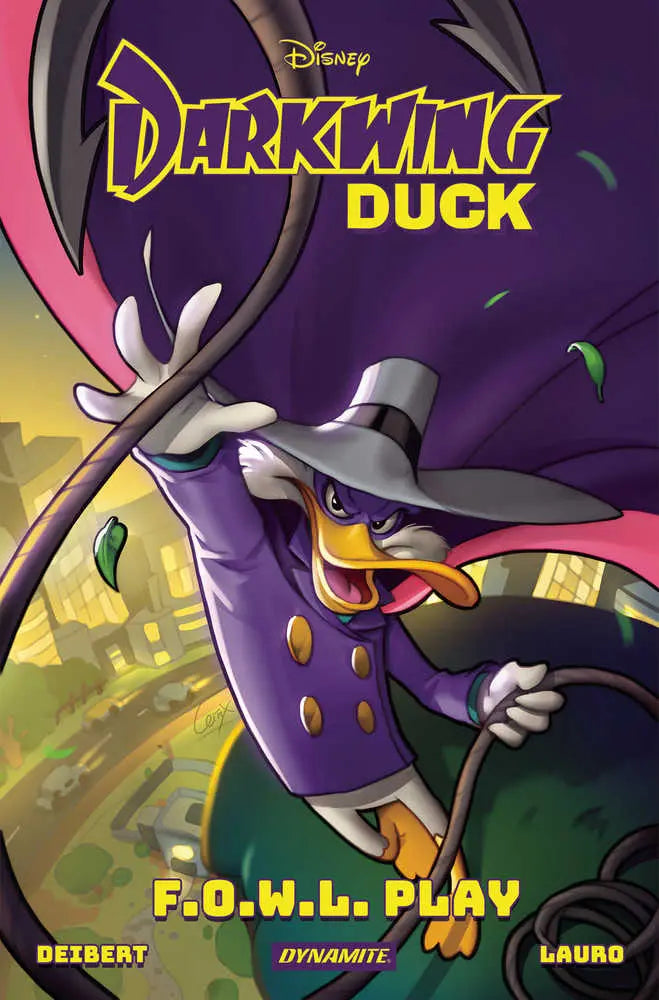 Darkwing Duck Fowl Play Hardcover Deibert Signed Dynamite Entertainment