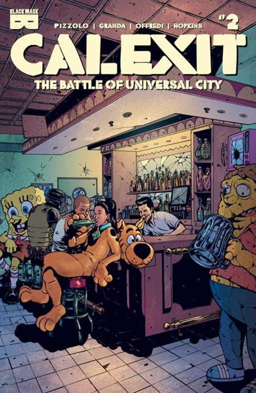 Calexit The Battle Of Universal City #2 (Of 3) Cover A C Granda (Mature) Black Mask