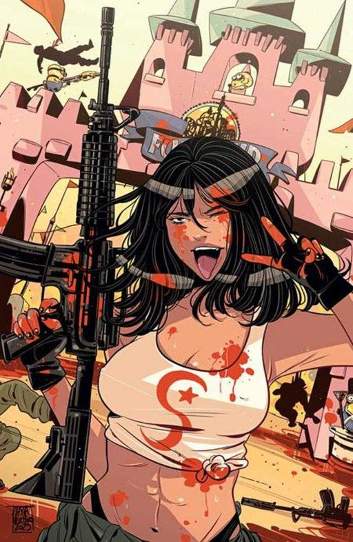 Calexit The Battle Of Universal City #2 (Of 3) Cover D 1 in 10 Luana Vecchio Gallery Edition Variant (Mature) Black Mask