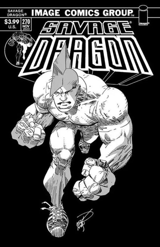Savage Dragon #270 Cover B Erik Larsen 70s Trade Dress Variant (Mature) Image Comics