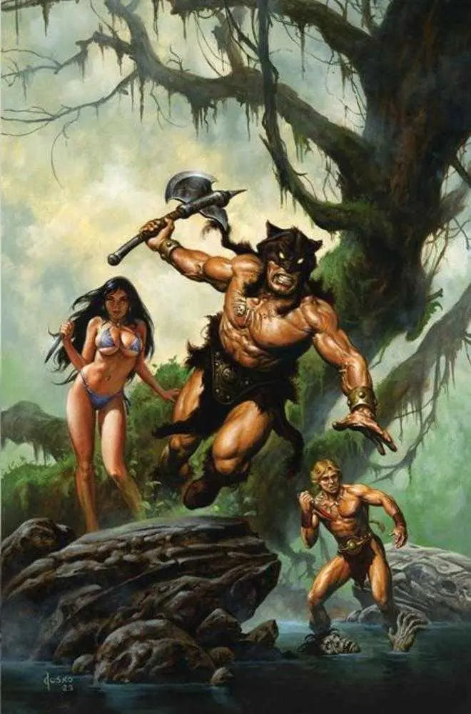 Fire And Ice #4 Cover E 1 in 10 Joe Jusko Full Art Variant Dynamite Entertainment