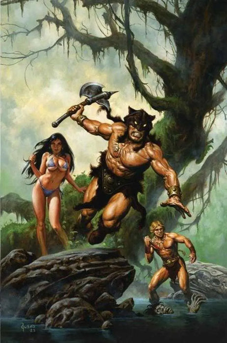 Fire And Ice #4 Cover E 1 in 10 Joe Jusko Full Art Variant Dynamite Entertainment