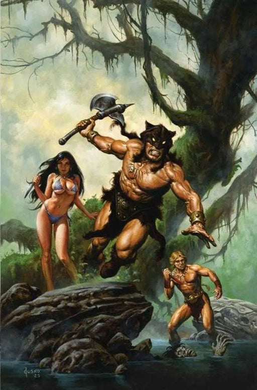 Fire And Ice #4 Cover E 1 in 10 Joe Jusko Full Art Variant Dynamite Entertainment