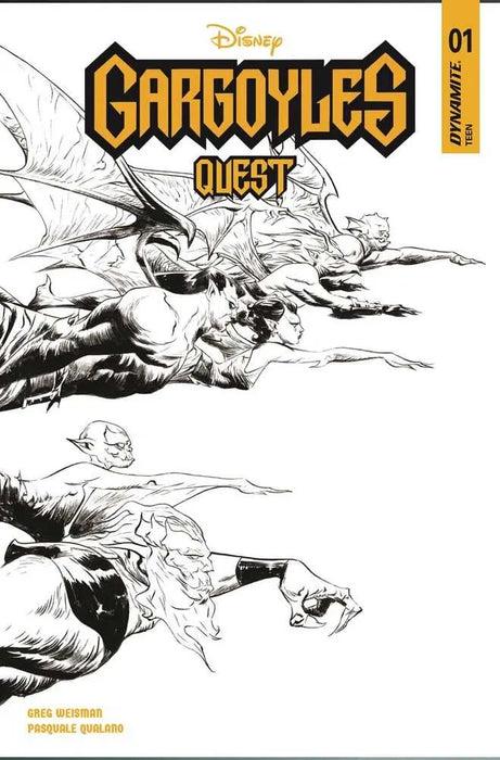 Gargoyles Quest #1 Cover G 10 Copy Variant Edition Lee Line Art Dynamite Entertainment