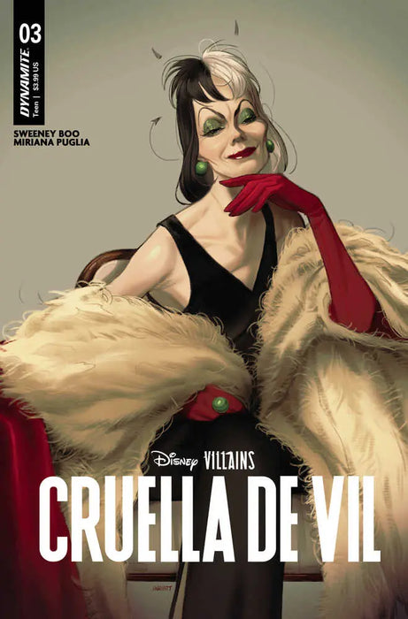 Disney Villains Cruella De Vil #3 Cover B Sway Dynamite Entertainment