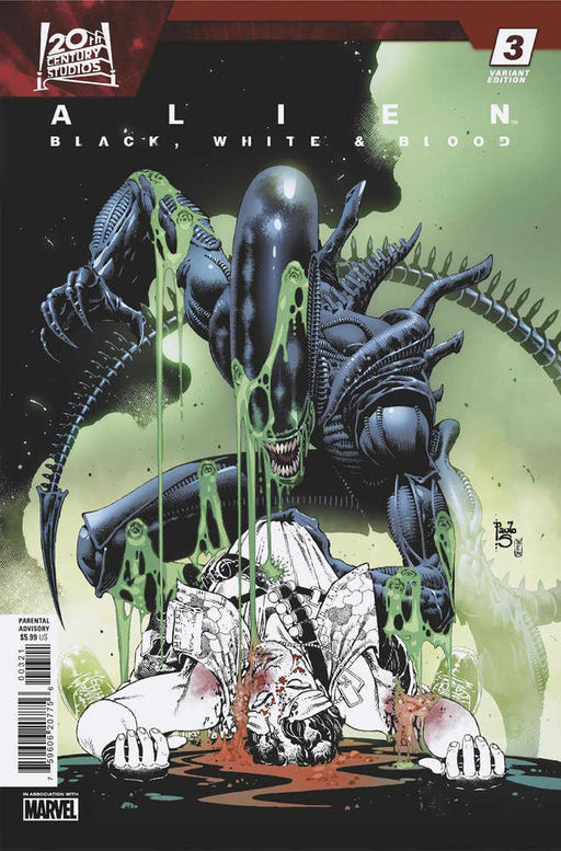 Alien: Black, White & Blood #3 Paulo Siqueira Variant Marvel Comics