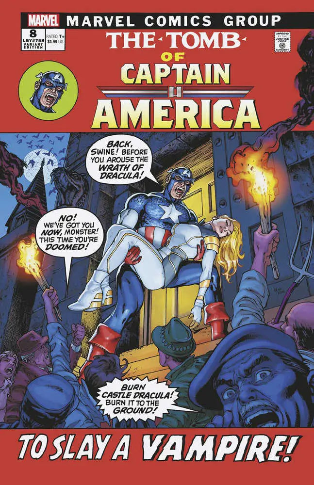 Captain America #8 David Yardin Vampire Variant Marvel Comics