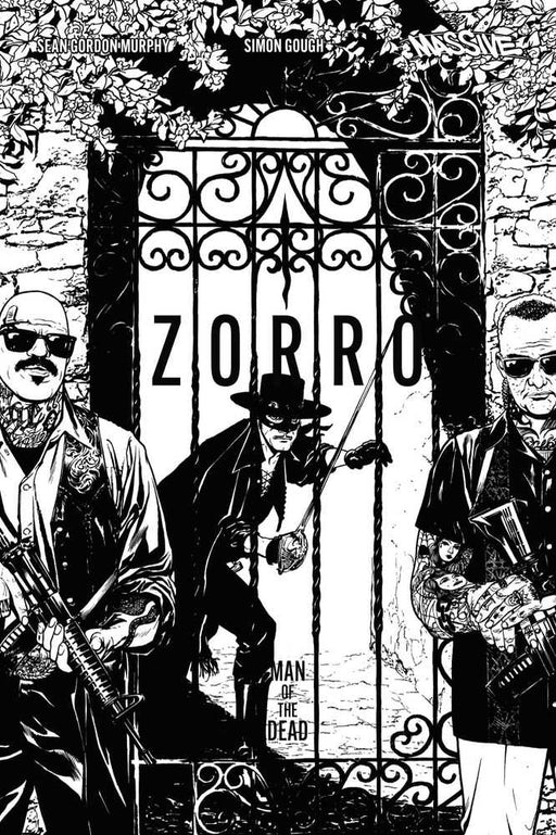 Zorro Man Of The Dead #3 (Of 4) Cover D 10 Copy Variant Edition Sook Black & White Massive Publishing