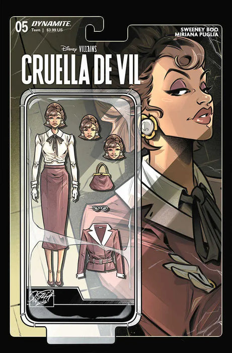 Disney Villains Cruella De Vil #5 Cover D Action Figure Dynamite Entertainment