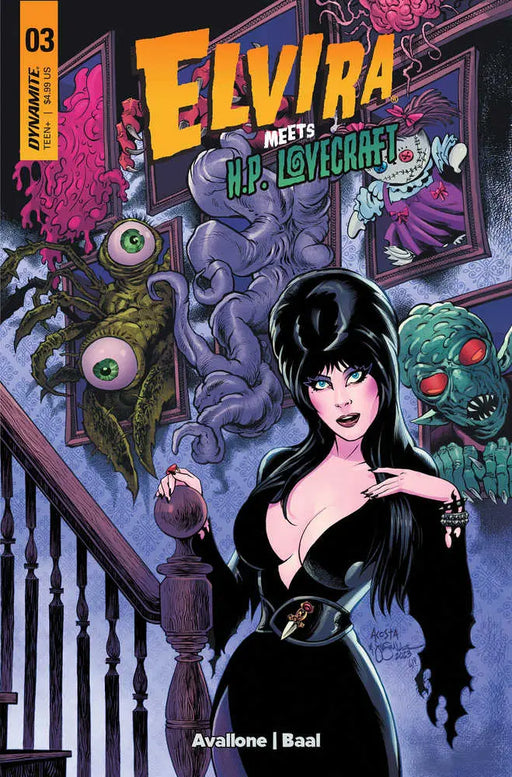 Elvira Meets Hp Lovecraft #3 Cover A Acosta Dynamite Entertainment