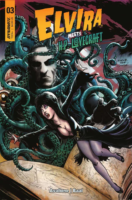 Elvira Meets Hp Lovecraft #3 Cover B Baal Dynamite Entertainment