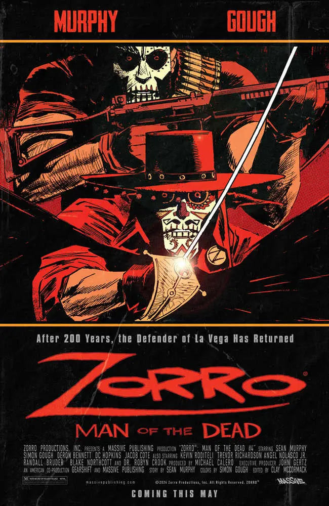 Zorro Man Of The Dead #4 (Of 4) Cover C Movie Homage (Mature) Massive Publishing