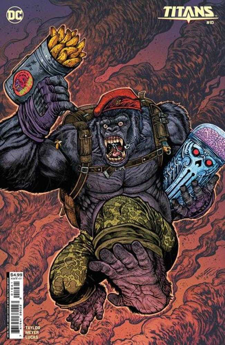 Titans #10 Cover D Maria Wolf April Fools Monsieur Mallah Card Stock Variant DC Comics