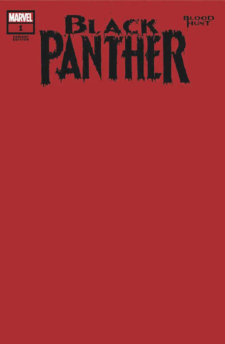 Black Panther: Blood Hunt #1 Blood Red Blank Variant [Bh] Marvel Comics