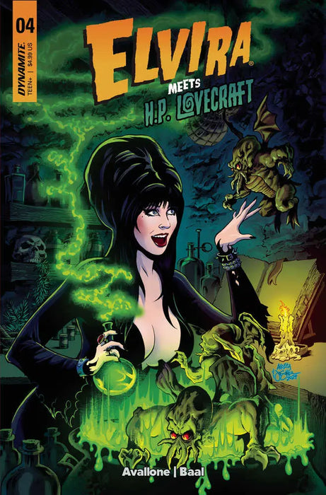 Elvira Meets Hp Lovecraft #4 Cover A Acosta Dynamite Entertainment