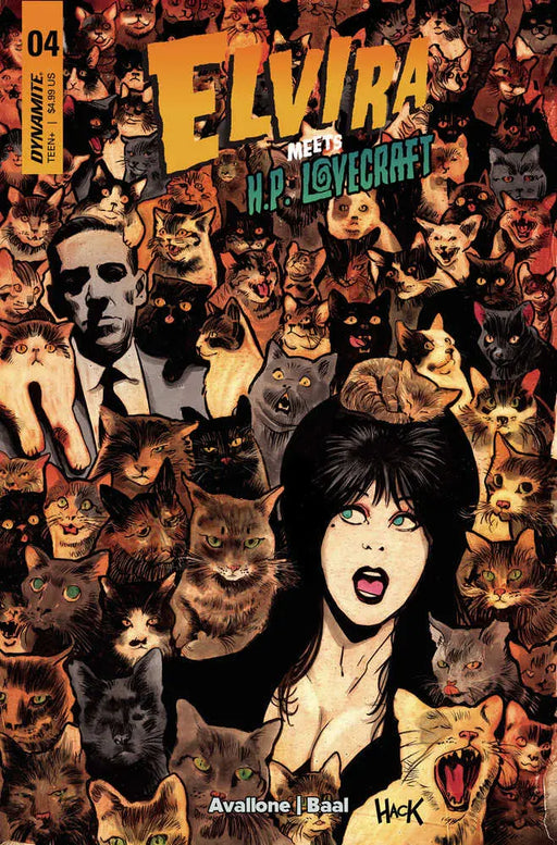 Elvira Meets Hp Lovecraft #4 Cover C Hack Dynamite Entertainment