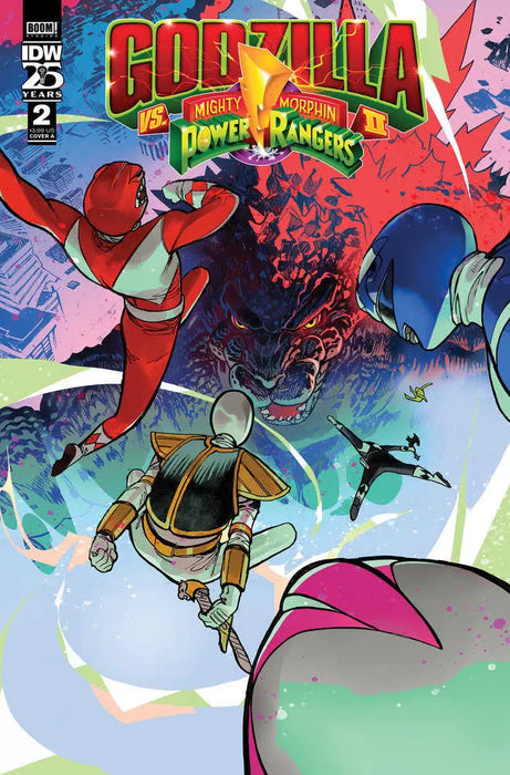 Godzilla vs. The Mighty Morphin Power Rangers II #2 Cover A (Rivas) IDW Publishing