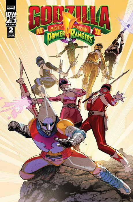 Godzilla vs. The Mighty Morphin Power Rangers II #2 Variant B (Sanchez) IDW Publishing