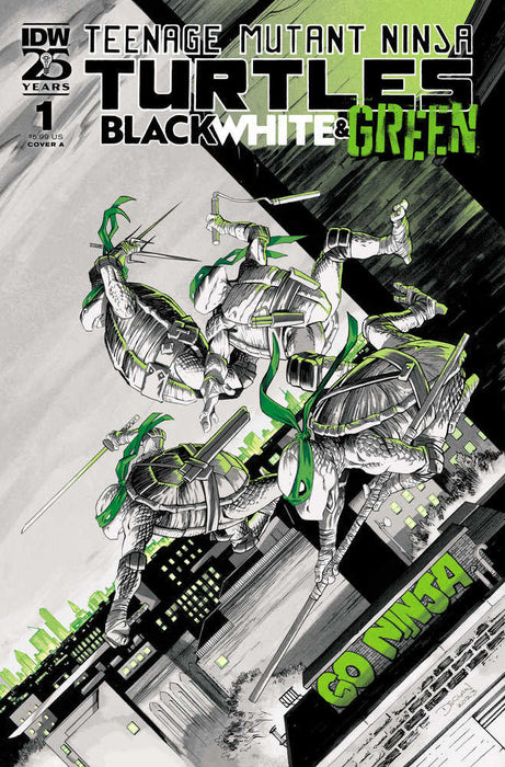 Teenage Mutant Ninja Turtles: Black, White, And Green #1 Cover A (Shalvey) IDW Publishing