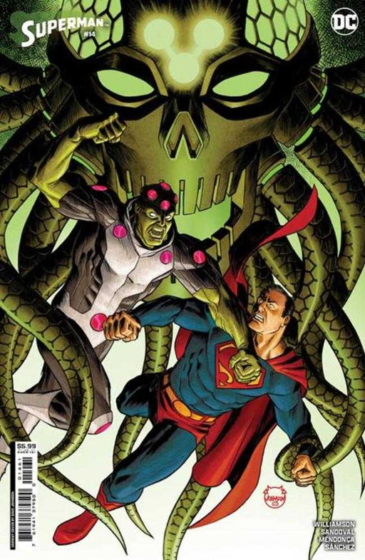 Superman #14 Cover C Dave Johnson Card Stock Variant (House Of Brainiac) DC Comics