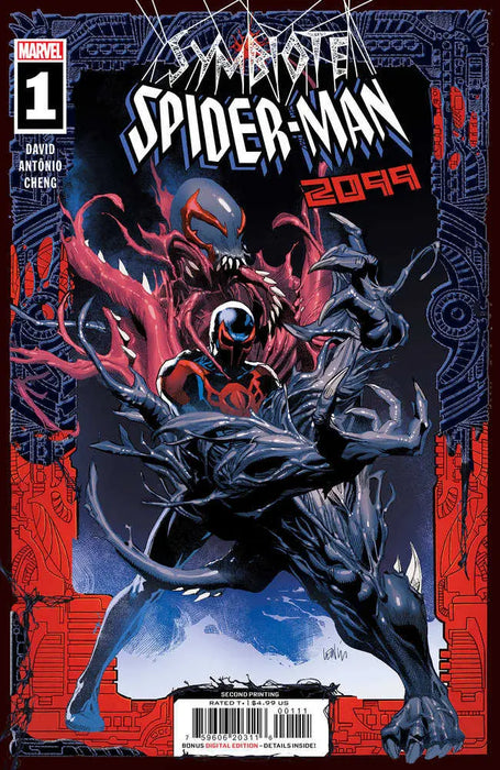 Symbiote Spider-Man 2099 #1 Leinil Yu 2nd Print Variant Marvel Comics