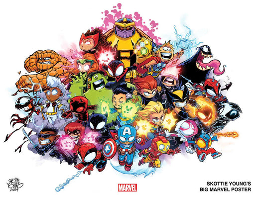 Skottie Young'S Big Marvel Poster Marvel Comics