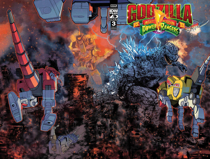 Godzilla vs. The Mighty Morphin Power Rangers II #3 Variant B (Sanchez) IDW Publishing