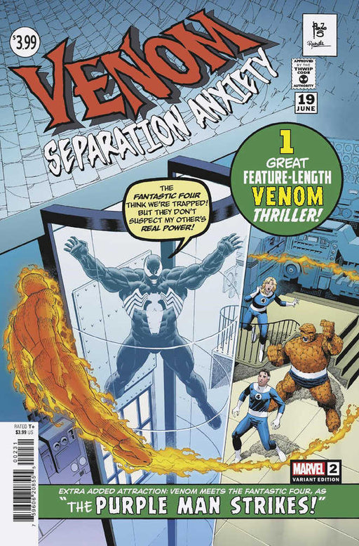 Venom: Separation Anxiety #2 Paulo Siqueira Homage Variant Marvel Comics