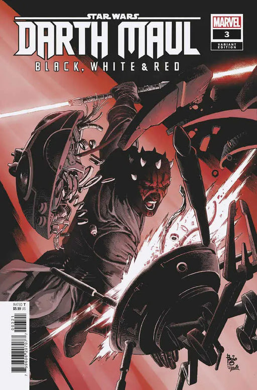 Star Wars: Darth Maul - Black, White & Red #3 Paulo Siqueira Variant Marvel Comics