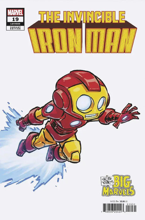 Invincible Iron Man #19 Skottie Young'S Big Marvel Variant Marvel Comics