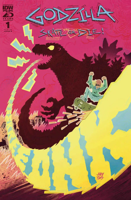 Godzilla: Skate Or Die #1 Variant B (Ba) IDW Publishing