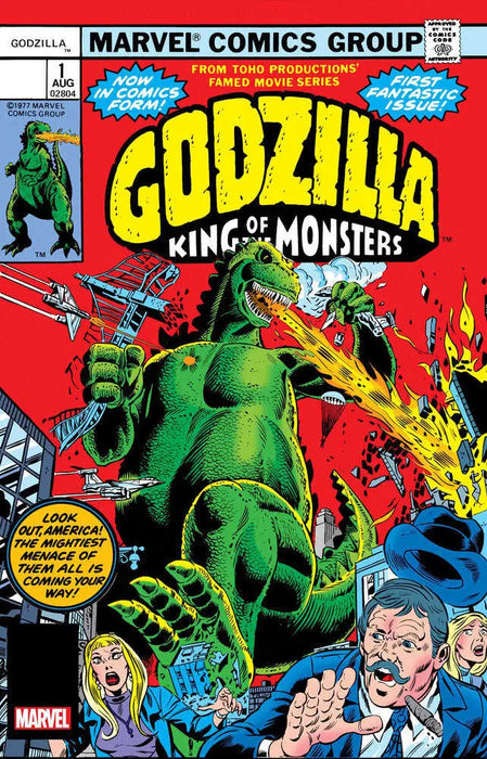 Godzilla #1 Facsimile Edition Foil Variant Marvel Comics