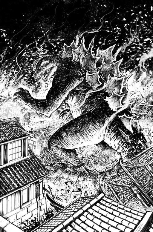 Godzilla: Here There Be Dragons II--Sons Of Giants #1 Variant Ri (10) (Smith Black & White) IDW Publishing