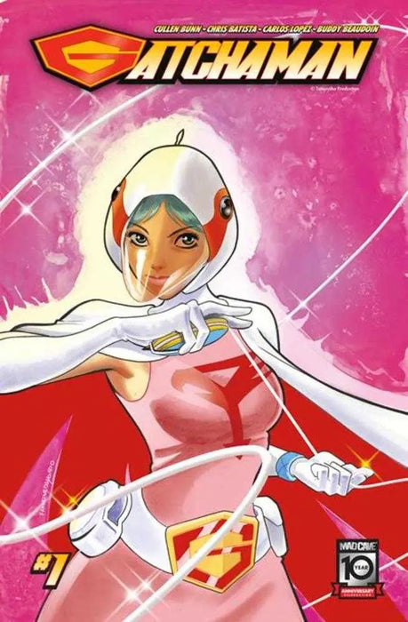 Gatchaman #1 Cover E 1 in 10 Francine Delgado Jun The Swan Solo Variant Mad Cave Studios