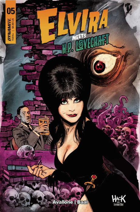 Elvira Meets Hp Lovecraft #5 Cover C Hack Dynamite Entertainment