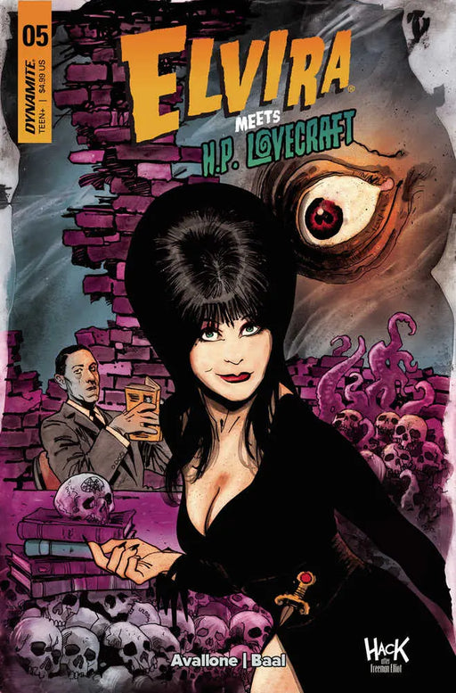 Elvira Meets Hp Lovecraft #5 Cover C Hack Dynamite Entertainment